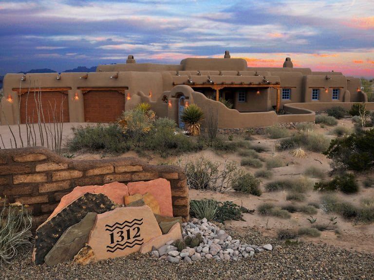 Classic Pueblo Style New Mexico Custom Home Picacho Mountain
